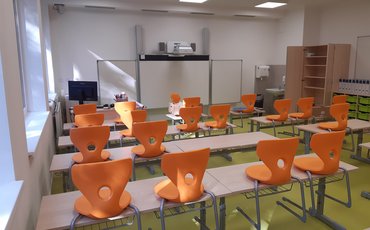 Den otevřených dveří nového školního pavilonu